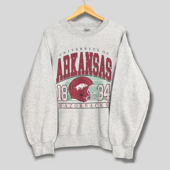 University of Arkansas Razorbacks Football Sweatshirt, Retro NCAA Men Women Tee - Picture 1 of 2